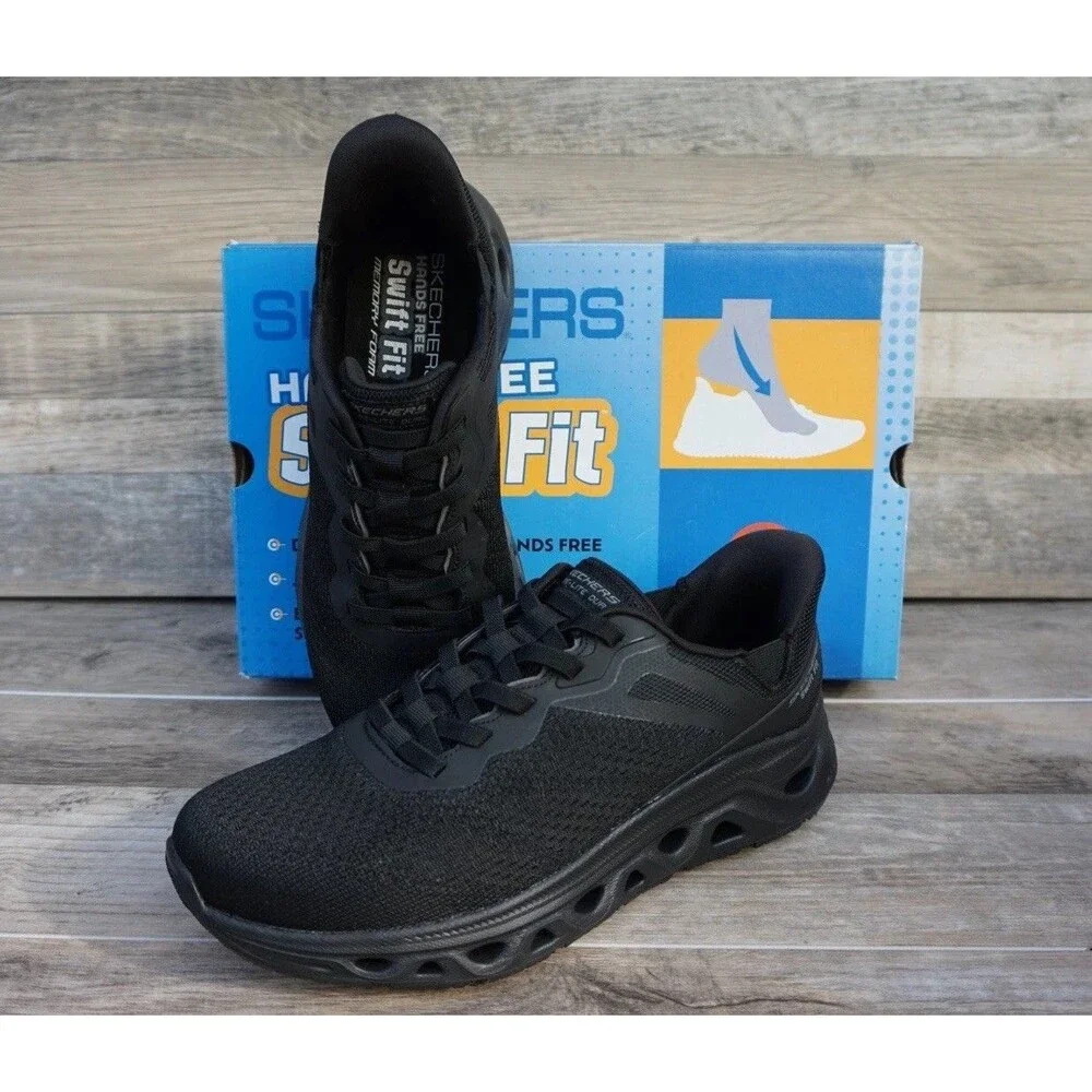 Skechers Men's Glide Step Sneaker Hands Free Swift Fit Sz 9 Slip On Shoes